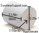 DATAMAX-ONEIL OC3 Receipt Printer Thermal 3 1/8 Inch x 119' Paper 50 Rolls