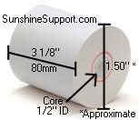 RONGTA RPP300 Thermal 3 1/8 Inch x  50' Paper 200 Rolls
