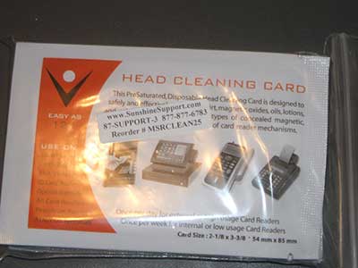 MSR Credit Card Head Cleaning Cards Pack of 25